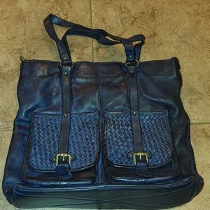 Viola Castellani Navy Leather Purse